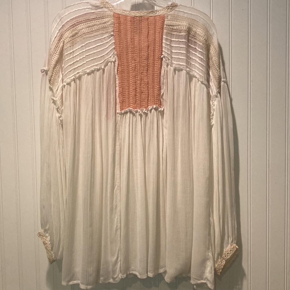 NWT Sundance Boho Rousseau Sheer Blouse Size Small - Picture 7 of 9